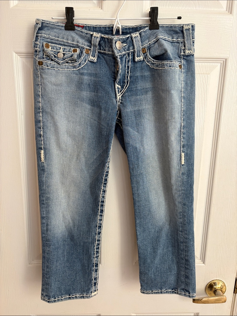 True Religion women’s size 30 cropped jeans style Lily super T nice shape